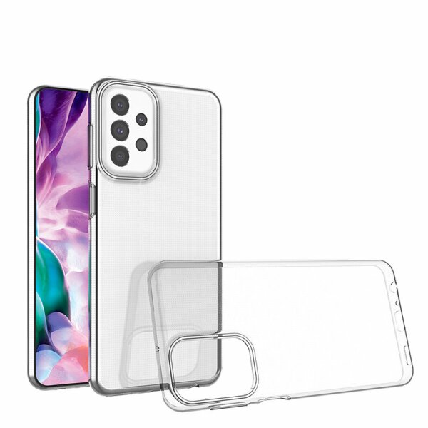 Silikon Hülle Basic kompatibel mit Samsung Galaxy A24 4G Case TPU Soft Handy Cover Schutz Transparent