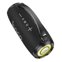 Hoco tragbarer LED Bluetooth Lautsprecher in Schwarz mit RGB-Beleuchtung 4500mAh