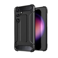 Panzerschale Outdoor Hülle "HYBRID" Bumper Stoßfest kompatibel mit Samsung Galaxy A25 5G Schwarz