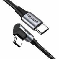 Winkelkabel USB Typ C auf USB Typ C Schnellladekabel 60W...