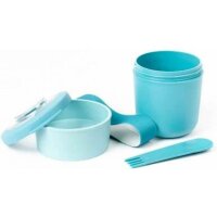 Set mit Snack-Schüsseln, 150 und 450 ml mit Spork – Blau