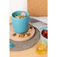 Set mit Snack-Schüsseln, 150 und 450 ml mit Spork – Blau