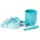 Set mit Snack-Schüsseln, 150 und 450 ml mit Spork – Blau