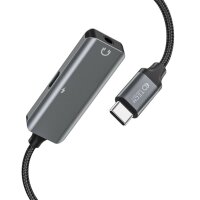 Audio-Adapter USB-C auf 3,5 mm-Miniklinke und USB-C...