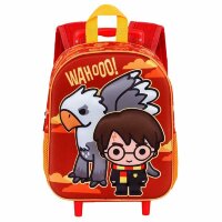 Harry Potter Buckbeak-Kleiner 3D Rucksack mit Rädern, Orange