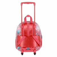 Lilo und Stitch Thing-Kleiner 3D Rucksack mit Rädern, Rosa, 26 x 34 cm, Kapazität 12,5 L