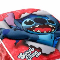 Lilo und Stitch Thing-Kleiner 3D Rucksack mit Rädern, Rosa, 26 x 34 cm, Kapazität 12,5 L