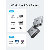 Bidirektionaler Adapter HDMI 2-Port HDMI, 4K 60Hz Splitter