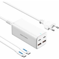 Wandladegerät/ 2xUSB Typ-C + USB-Typ-C-Kabel/ 2xUSB/...