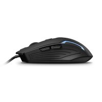 Gaming Maus MX 357C in Schwarz Maus mit RGB-Beleuchtung bis zu 2400DPI mit Kabel