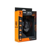 Gaming Maus MX 357C in Schwarz Maus mit RGB-Beleuchtung bis zu 2400DPI mit Kabel