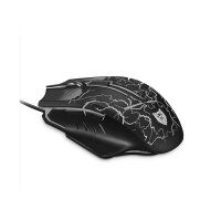 Gaming Maus in Schwarz mit RGB Beleuchtung bis zu 3200 DPI ergonomische Maus