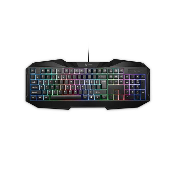 Gaming Tastatur in Schwarz KX 356C mit LED Hintergundbeleuchtung mit 1,5m Kabel