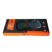 Gaming Tastatur in Schwarz KX 356C mit LED Hintergundbeleuchtung mit 1,5m Kabel