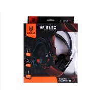 Gaming Headset in Schwarz mit Mikrofon 3,5 mm Klinke verstellbares Kopfband