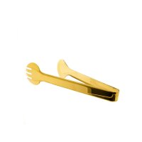 Servierzange aus Edelstahl ideal für Grillgut, Salate oder Gebäck, 24 cm, Gold