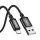 Ladekabel USB Typ A auf Micro USB 2,4A Datenkabel in Schwarz 3m