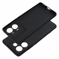 Silikon Hülle Basic kompatibel mit Motorola Moto Edge 50 Pro Case TPU Soft Handy Cover Schutz Schwarz