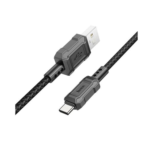 Kabel USB Typ A auf USB Typ C Ladekabel/Datenkabel 1m in Schwarz 3A