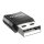 OTG-Adapter USB A (männlich) auf Typ C (weiblich) in Schwarz