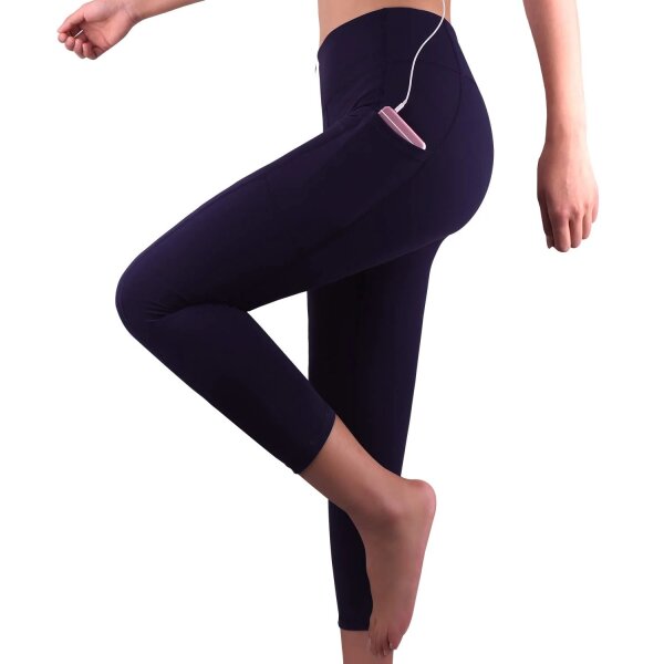 3/4 Fitness-Leggings mit praktischer Handytasche – Komfort und Funktionalität vereint