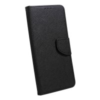 Buch Tasche "Fancy" Standfunktion kompatibel mit Samsung Galaxy A35 5G Schwarz