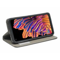 Buch Tasche "Smart" kompatibel mit Samsung Galaxy Z Fold 6 5G Handy Hülle mit Standfunktion, Kartenfach Schwarz