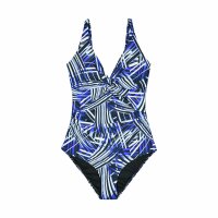 Modischer Badeanzug mit Geometric Dynamic Print und...