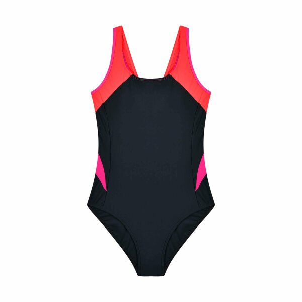 Sportlicher Damen-Badeanzug mit Racerback-Panel für Maximale Bewegungsfreiheit