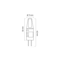 G4 COB 1,5W 6000K 120lm 12V AC/DC