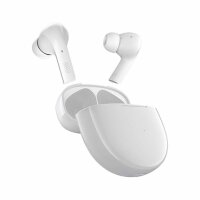 Weiße In-Ear-Kopfhörer mit schlankem Design - Ohrhöhrer T18 mit bis zu 7 h Wiedergabezeit