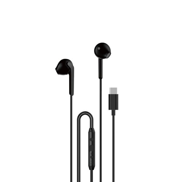 In-Ear-Kopfhörer mit USB-C Anschluss  und Kabel, 1,2 m – Schwarz - kabelgebunde Kopfhörer