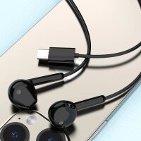 In-Ear-Kopfhörer mit USB-C Anschluss  und Kabel, 1,2 m – Schwarz - kabelgebunde Kopfhörer