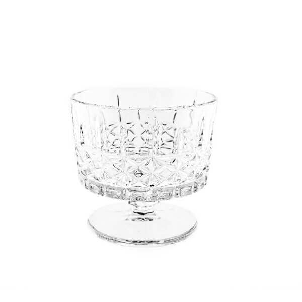 6er Glasschalen-Set mit Muster Dessertgläser, Eisbecher 260 ml Transparent