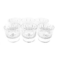 6er Glasschalen-Set mit Muster Dessertgläser, Eisbecher 260 ml Transparent