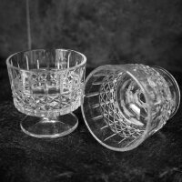 6er Glasschalen-Set mit Muster Dessertgläser, Eisbecher 260 ml Transparent