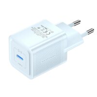 20W GaN Ladegerät Wandladegerät USB-C Blau