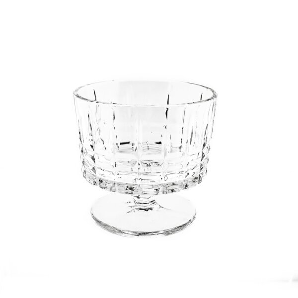 Glasschalen-Set 6 Stück 260 ml mit Muster Transparent Dessertgläser, Eisbecher