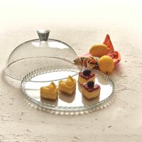 Pasabahce Patisserie Tortenplatte aus Glas 32 cm Servierplatte mit Deckel Rund