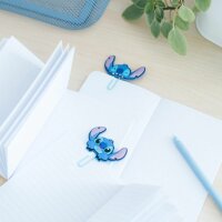 Schulbedarfsset mit farbenfrohen Accessoires - Notizbuch mehrfarbige Kugelschreiber Clips