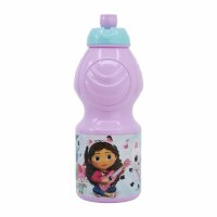 Pinke Trinkflasche 400 ml für Kinder mit einer...