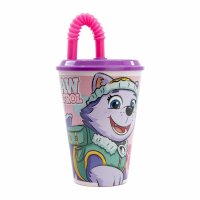 Wasserbecher 430 ml Pinkf für Kinder - Trinkbecher...