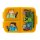 Brotdose für Kinder mit 3 Fächer Minecraft Lunchbox Orange-Grün Frühstücksbox