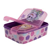 Brotdose mit 3 Fächer Paw Patrol Skye Lunchbox in Rosa Frühstücksbox für Kinder