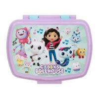 Brotdose für Kinder Gabby`s Dollhouse Lunchbox in Lila-Blau Frühstücksbox 400 ml