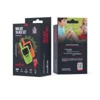 Walkie Talkie - Set MXWT-100 2 Walkie Talkies in Grün - Orange für Kinder