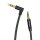 Kabel Audio AUX 3,5mm auf 90° 3,5mm 1m Schwarz