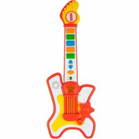 Musikspielzeug Gitarre – 10 Melodien, echte Gitarrensounds und Licht-Effekte