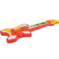 Musikspielzeug Gitarre – 10 Melodien, echte Gitarrensounds und Licht-Effekte