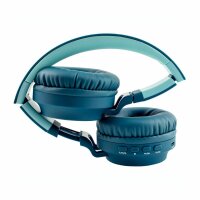 Kabellose Kopfhörer Buddy Kids blau - Bluetooth 5.3-Kopfhörer oder kabelgebunden mit 3,5-mm-Audiokabel